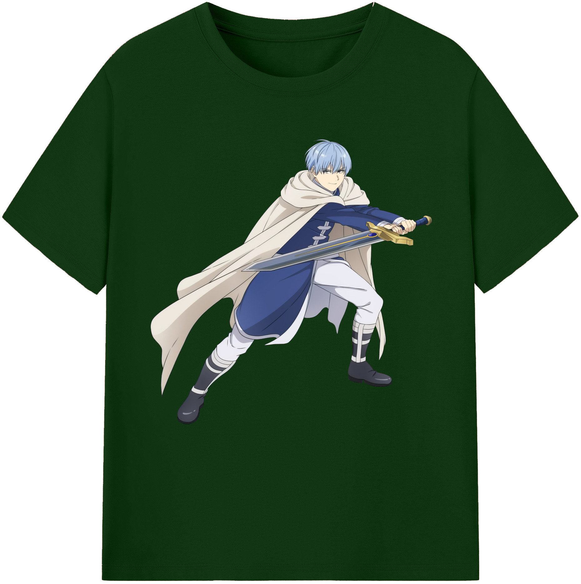 （画像用） 葬送のフリーレン Frieren 綿100％半袖Tシャツ（フロントプリント）